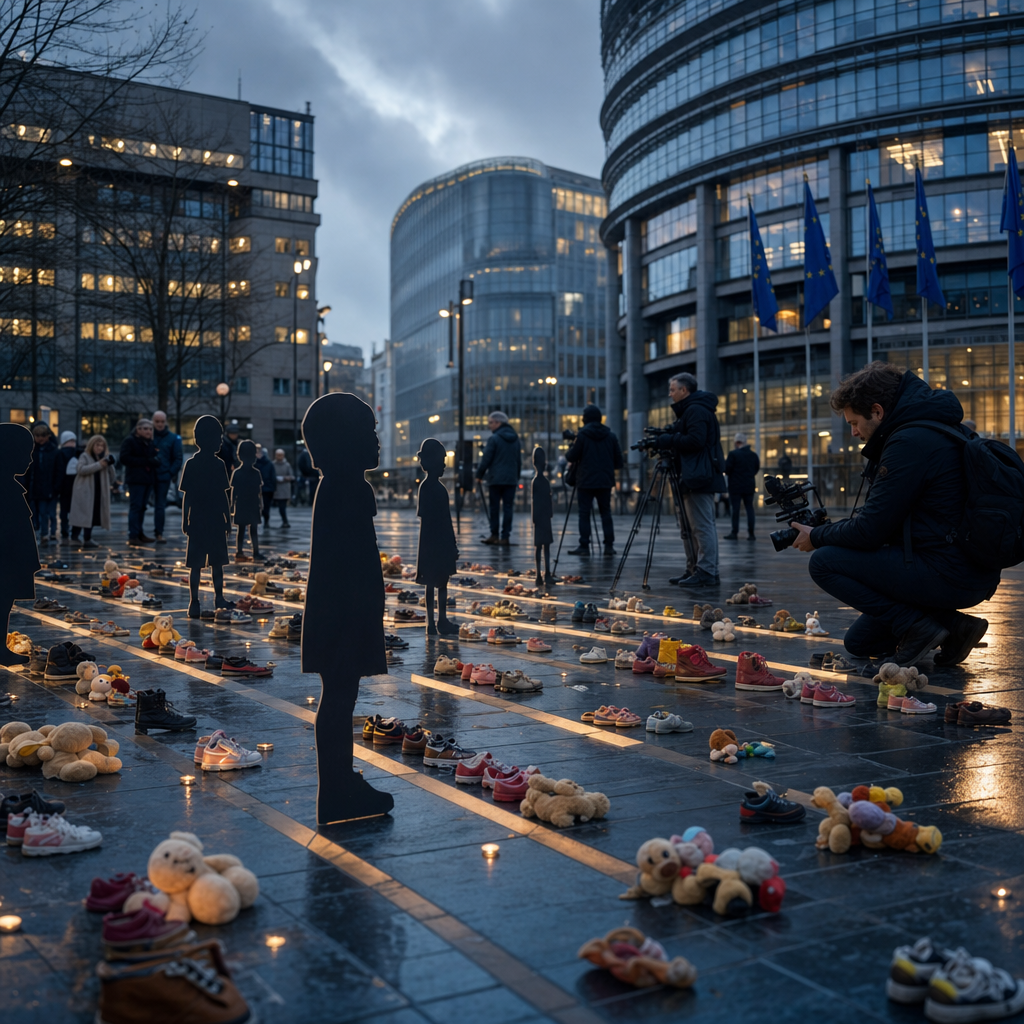 Ukraine's Stolen Children: Art Installation Pressures EU
