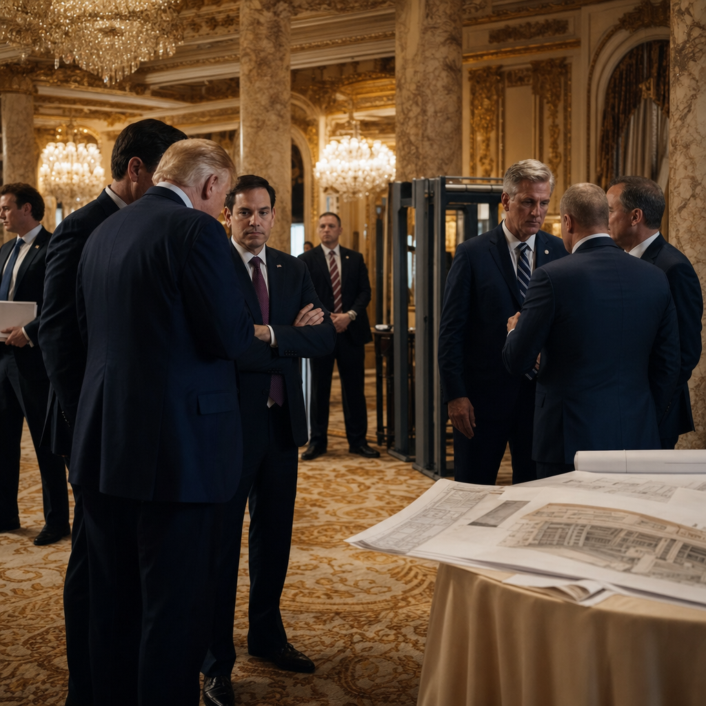 GOP Unease Over Trump Ballroom Security Ask Exposes Rift