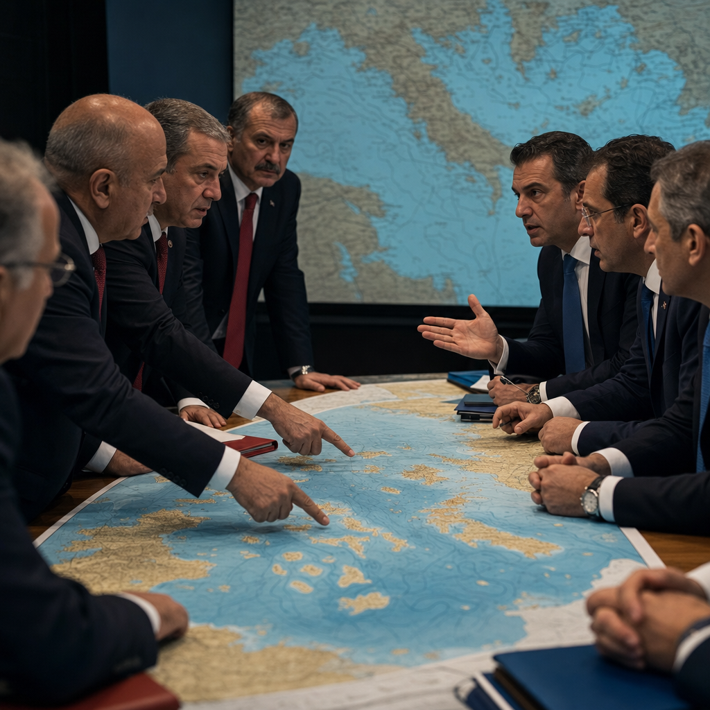 Türkiye-Yunanistan Geriliminde Harita Üzerindeki Kavga
