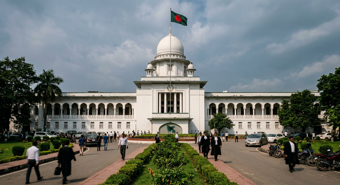 The Bangladesh Supreme Court building in Dhaka.