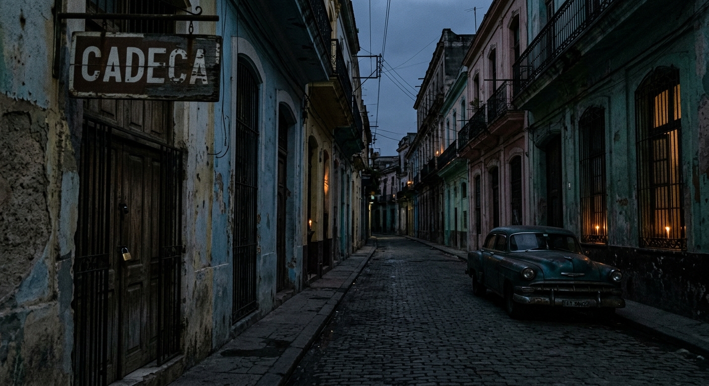 Havana at dusk during a blackout